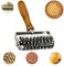 Stainless Steel Lattice Roller Cutter,Pizza Pastry Wheel Roller Dough Cutter Baking Tools,Cookie Pie Bread Crust Roller Cutter with Wood Handle,Baking Craft DIY Baking Tool for Restaurant Bakery