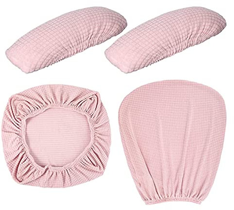 Leisurealeaneag Stretchable Office Chair Slipcover for Study Chair Gaming Chair Sessel Pink