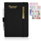 Terminkalender 14*20.5 CM, Wochenkalender Notizbuch A5, 2025 Tagebuch A5 Seite Tagesordnung Tagebuch, 18 Monate Wochenplaner mit 2 Kalender Aufkleber, JAN 2025-JUN 2026(Stift Nicht Enthalten)(Schwarz)