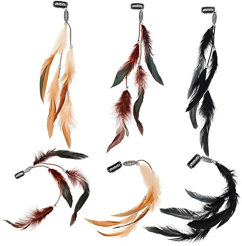 MAGICLULU Stk Haarspange Mit Federquaste Haarquaste Pflaume Haarschmuck Quasten Zum Basteln Haarverlängerungen Für Frauen Haarspangen Für Frauen Zubehör Fräulein Kleidung Kunsthandwerk