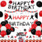 kreat4joy Karate Birthday Decorations, Taekwondo Birthday Party Decorations Backdrop Banner Cupcake Cake Toppers Balloons for Kids Boy Girl Sports Birthday Party