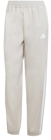 Adidas Women's Train Essentials 3-Stripes Woven Pants, Wonder Alumina/White, L