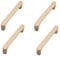 Holzgriffe Küchenschränke 4 Stück Möbel Zubehör Buche Lack Holz Doppel Loch Einzel Loch Holz Griff Schublade Schrank Schrank Griff 128Mm