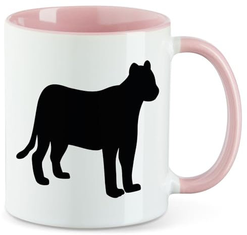 huuraa tazza da ufficio Pantera Tazza con motivo regalo rosa 330ml Pantera souvenir