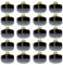 XUKZIMA 20 Pcs Billard Queue Spitzen für Snooker und Pool Queues Schraubleder mit Gewinde Messing Hartleder Billard Zubehör