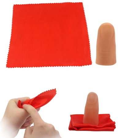 KGDUYC Zauberdaumen, Magie Daumenspitze Weich Plastik Finger, Magie Finger Zaubertrick Enthält, Zauberdaumen Trick, Finger Zauber Requisiten, Künstliche Finger, für Zauberartikel Party