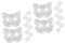 TOYANDONA 20 Stk Farbmaske Unbemalte Maske Halloween-maskerade-masken Bärenmaske Handbemalte Masken Tierische Halbmaske Fuchs Cosplay-masken Handgemalte Masken Leere Diy-masken Papier Weiß