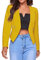 Generisch Female Einreihiger Blazer Damen Blazer Kurzblazer Jacke EIN-Knopf-Blazer mit Stretch Und Reverskragen Offene Jacke Blazer Rose Kurzblazer Boucle Damen Beige