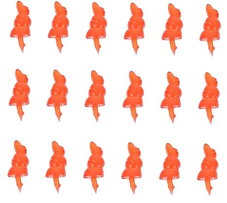 TOKIDNY 50 StüCk Schneemann Nase Zum Basteln Kunststoff ZubehöR FüR DIY Schneemann Spielzeug Mit Realistischer Roter Nasenform FüR Weihnachtsdeko Und Bastelprojekte