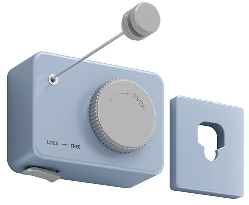 Corde à Linge Rétractable en Inoxydable 304 - Fixation Murale avec Réglage de Longueur (4,2m) et Anti-Affaissement, Résistante au Vent/Pluie pour Intérieur & Extérieur,Bleu