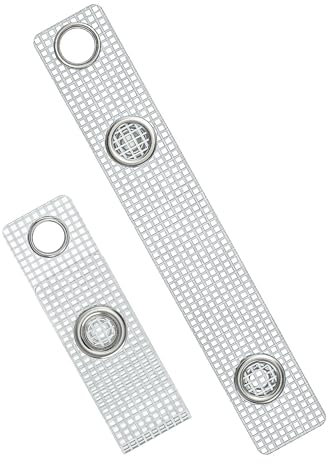 Uniclife 100 Stück Ausweishalter Bänder ID Badge Straps mit Druckknöpfen und Ösen Heavy-Duty PVC Badge Clips für Kartenhalter Arbeit Badge Holders Lanyards Key Rings und Namensschilder