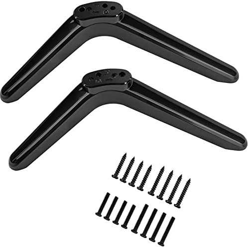 NGUIT TV Base Pedestal Feet TV Legs Stand Mount Replacement Desk Pedestal Most Smart TVs Table Desk Reducing Neck Fatigue with Screws Compatible with TCL Roku 32 40 49 50 55 Inch