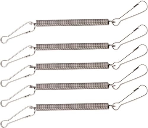 Lot de 5 ressorts avec 2 clips utilisés seuls ou en combinaison pour contenir le distributeur d'eau pour lapins pour petits animaux, fournitures d'alimentation et d'arrosage, clips à ressort pour