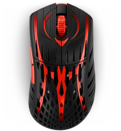 PWNAGE Stormbreaker v3 Wireless Magnesium Gaming Mouse 8kHz - 50grams Ultralight Esports Pro Gamer Flawless Professional PAW3395 Optical Sensor 36,000 DPI - 8000Hz -100% PTFE Skates Ergo -Bloodline