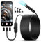 Endoscope Inspection Camera, KAIWEETS 1920P HD Endoscope with 8 LED Light, Snake Borescope Waterproof IP67 Tube Sink Pipe Drain Borescope, 16.5ft Semi-Rigid Snake Scope for iPhone, Android