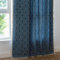 Boho Vorhänge, Thermisch Isolierte Jacquard Semi Blackout Fenster Gardinen, Rustikale Bauernhaus Vorhang mit Quaste für Wohnzimmer und Schlafzimmer 1 Panel,Blau,132 x 214 cm