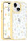 Lafunda Case for iPhone 14/for iPhone 13, Clear Cute Floral Flower Pattern Phone Case for Women Girls Glitter Diamonds Raised Camera Lens Protection Slim Soft Durable TPU Protective Cover, Yellow