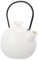 Warmhm 1Ensemble Set de Théière Céramique Blanche Théière Premium avec Poignée pour Maison Restaurant et de Fête