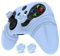 PlayVital Cover Controller per Xbox Series X/S Joystick, Custodia Skin Silicone Grip Antiscivolo & Copri Levette Analogiche & Adesivi per Xbox Core Wireless Controller, Runes, Blu