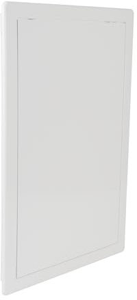 Repa Market Trockenbau Revisionsklappe 25x40 cm – Weiß ABS Kunststoff Abdeckung Sicherungskasten - Wand & Decke, Revisionstür Trockenbau, Wartungsklappe, Abdeckung Kabel Decke, Befliesbar, Badewanne