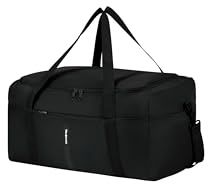 Samsonite TA Revolution - Faltbarer Reisetasche 53 cm, Mittelgroß, Leicht & Kompakt, mit reflektierenden Details, Duffel für Urlaub & Sport, Schwarz