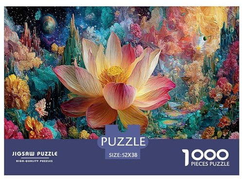 Der Blaue Liebhaber Puzzle 1000 Teile Impossible Geschick-Spiel Für Die Ganze Familie Klassisch Herausfordernde Familie Aktivität Spiele Dekorative Geschenke Geschenkidee 52x38cm/1000pcs