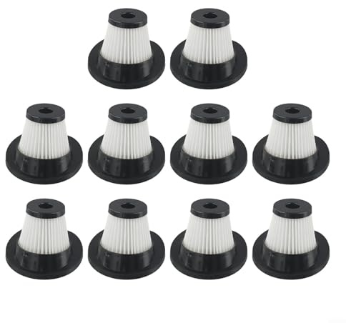 LatoYard 1/10 Stück HEPA Filter staubsauger ersatzteile Set Ersatzfilter, Schnurlosen Filter Zubehör Für VacLife VL188 VL189 für Handstaubsauger(10 Pack)