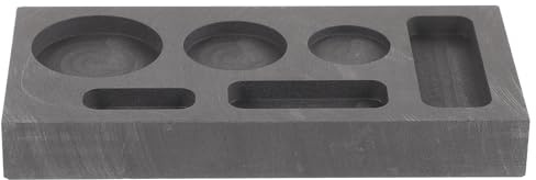 OSALADI Graphitform mit 6 Schlitzen zur Metallgießerei aus Graphit Geeignet für Notwärme Verkürzt Schmelzzeit zum Gold und Silberschmelzen