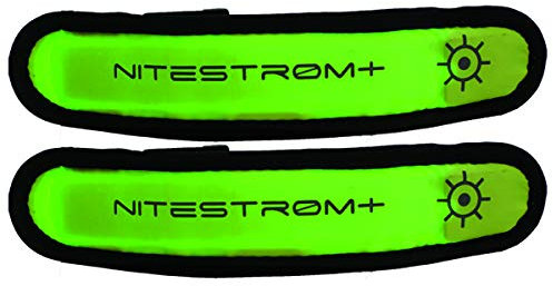 ZNEX LED Armband Leuchtarmband für Sport & Outdoor, 2er Set grün/grün. Hell leuchtendes LED Jogging Fahrrad Licht Warnlicht Blinklicht für hohe Sichtbarkeit im Dunkeln