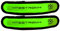 ZNEX LED Armband Leuchtarmband für Sport & Outdoor, 2er Set grün/grün. Hell leuchtendes LED Jogging Fahrrad Licht Warnlicht Blinklicht für hohe Sichtbarkeit im Dunkeln