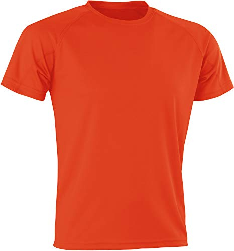 Spiro Men Performance Aircool T-Shirt - Orange, 3X-Large