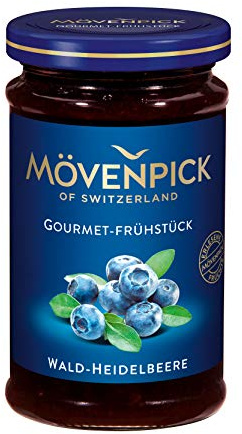 Mövenpick Gourmet-Frühstück Wald-Heidelbeere, Fruchtaufstrich, 8er Pack (8 x 250 g)