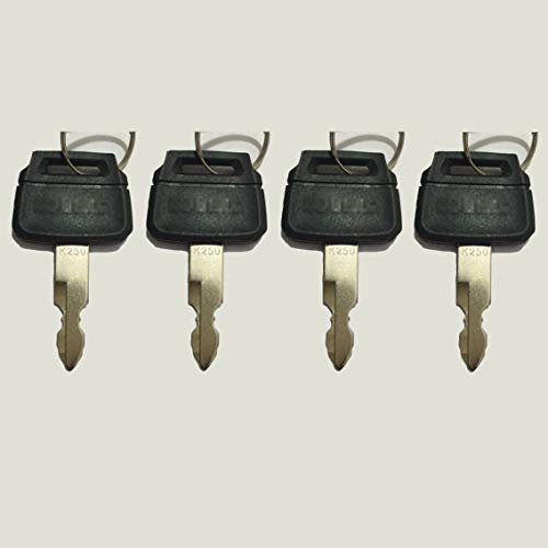 BAAQII 4 clés de Rechange pour chargeuses sur pneus excavatrices Kobelco K250 Kawasaki Case