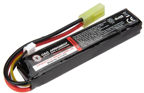 G&G Armament G-11-079 Batterie Lipo 11,1 V/800 mAh/20C (Li-Po), compatible avec les tubes M4 et M16