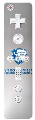 DeinDesign Skin kompatibel mit Nintendo Wii Controller Folie Sticker VFL Bochum Wappen Offizielles Lizenzprodukt