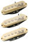 Wilkinson Série M High Output Alnico 5 Strat Micros Simple Bobinage Pickups pour Guitare électrique Stratocaster, Crème(Set de 3）