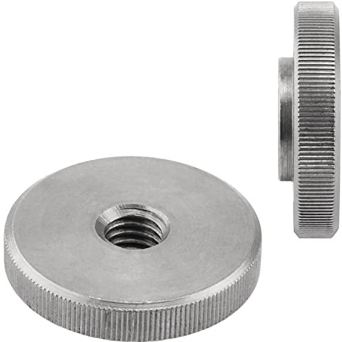 FASTON® Rändelmutter Niedrige Form M3 (4 Stück) DIN 467 aus Edelstahl A1 VA Rändelmuttern Mutter Rändel mit Gerändeltem Rand Rändel-Mutter Rostfrei Muttern