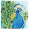 Ideen mit Herz Diamond-Painting-Grußkarte | Strass-Edition | 16 x 16 cm | 370 g/m² | inkl. Steine, Umschlag & Werkzeug (Pfau)