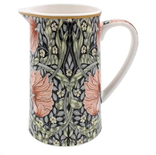 The Leonardo Collection LP94853 William Morris Pimpernel Blush Milk Cream Jug, Fine China, Boxed