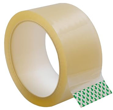 BIGtec 1 Rolle Paketklebeband Klebeband Packband Paketband Verpackungsband Kartonband Standard 66m lang 48mm breit transparent Verpackungsmaterial für Pakete und Karton