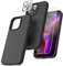 TOCOL Silicone for iPhone 13 Pro Case 6.1-Inch, Liquid Silicone Multi-Color Slim Silky-Soft Touch Anti-Scratch Shockproof Protective Phone Cover, Black