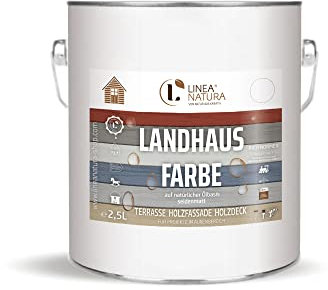 LINEA NATURA® Pintura rústica mate opaca, 2,5 l, color rojo sueco