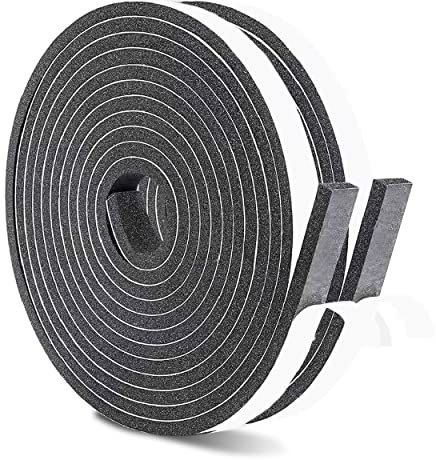 10M Joint Fenetre Isolationn, 12mmx6mm Joint Porte de Mousse Adhésive, joint mousse adhésif, isolant fenetre anti froid joint de porte Auto-adhésive Anti-intempéries froid