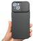 Keyihan Cover per iPhone 13 6,1 Protezione Fotocamera con finestrino Scorrevole,Custodia in Silicone TPU Morbida Antiurto AntiGraffio,Full Body Protettiva Case Microfiber Lining,Nero