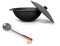 Hierro fundido Kazan 10 L Uzbeko con tapa de aluminio Uzbekistán espumadera cuchara para Plov, 48 cm olla WOK Plov плов казан Kazan horno de fuego Plov