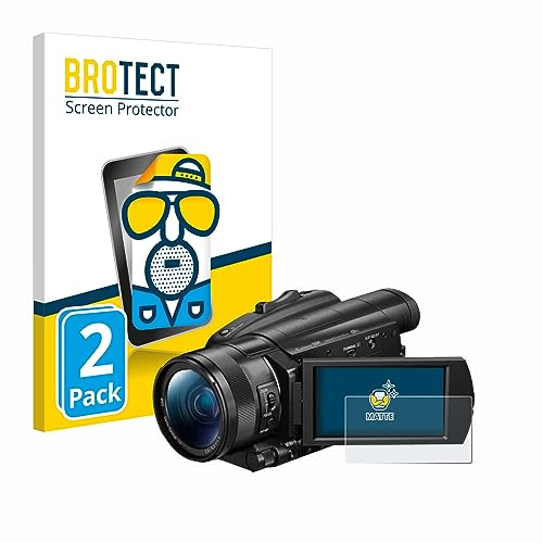 BROTECT Entspiegelungs-Schutzfolie für Sony FDR-AX700 (2 Stück) Matte Displayschutz-Folie, Anti-Reflex, Anti-Fingerprint