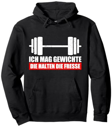 Ich mag Gewichte Kraftsport Gym lustiges Bodybuilding Pullover Hoodie