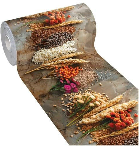 emmevi Dis_A Tapis de cuisine en caoutchouc PVC souple, anti-taches, antidérapant, lavable, 51 x 400 cm