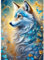 CEOVR Loup Peinture Diamant Art Kits Complet,Diamond Painting Adultes,Papillon Kit Diamond Painting 30x40 cm,Mosaïque Diamant Painting Set,Animal et Fleur Tableau Diamant Painting