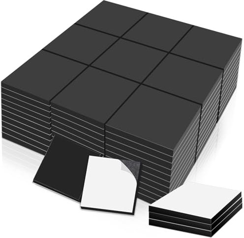 Placas magnéticas Autoadhesivas, 150 Piezas de imanes de 20x20x2 mm, imanes Adhesivos Cuadrados Fuertes autoadhesivos para Pizarra magnética, Mini imanes, película magnética para Pizarra Blanca